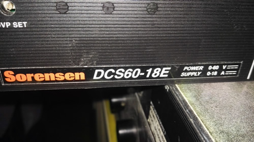 SORENSEN POWER SUPPLY-DCS60-18E